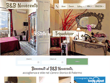 Tablet Screenshot of bed-breakfast-palermo.com